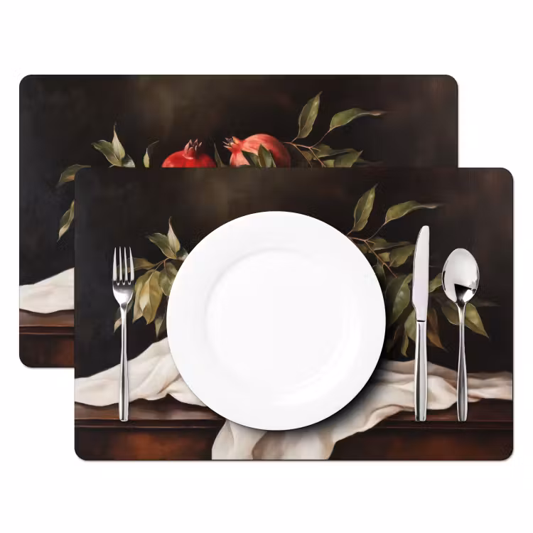 Placemat vinyl - Granaatappels - Klassiek - Vintage — 2