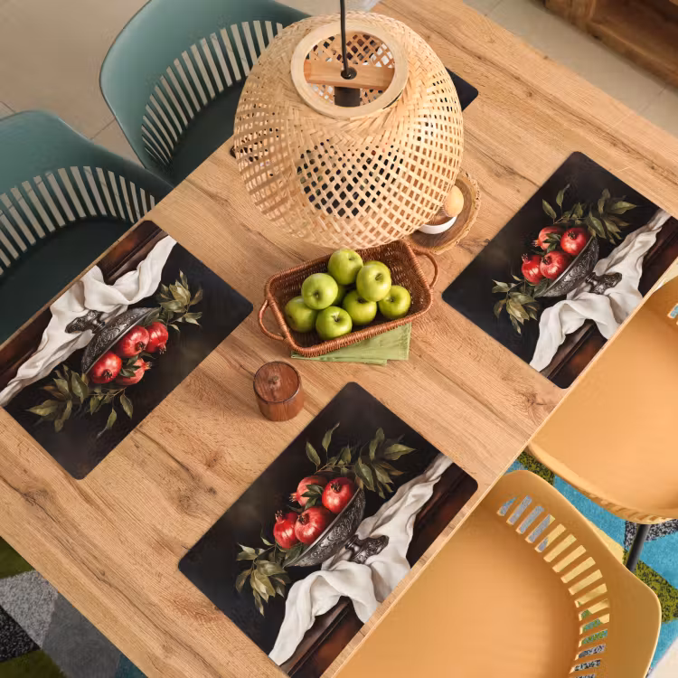 Placemat vinyl - Granaatappels - Klassiek - Vintage — 3