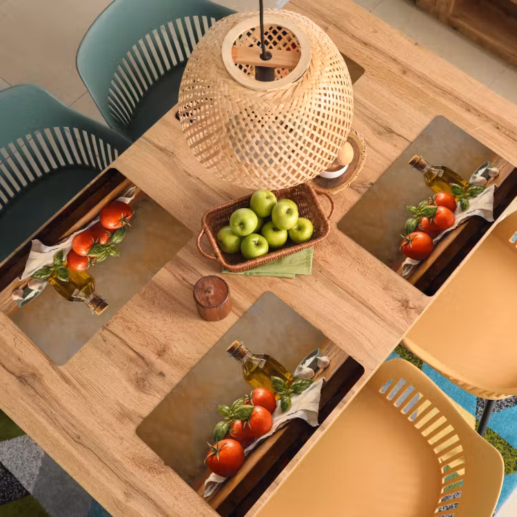 Placemat vinyl - Tomaten - Olijfolie - Stilleven — 3