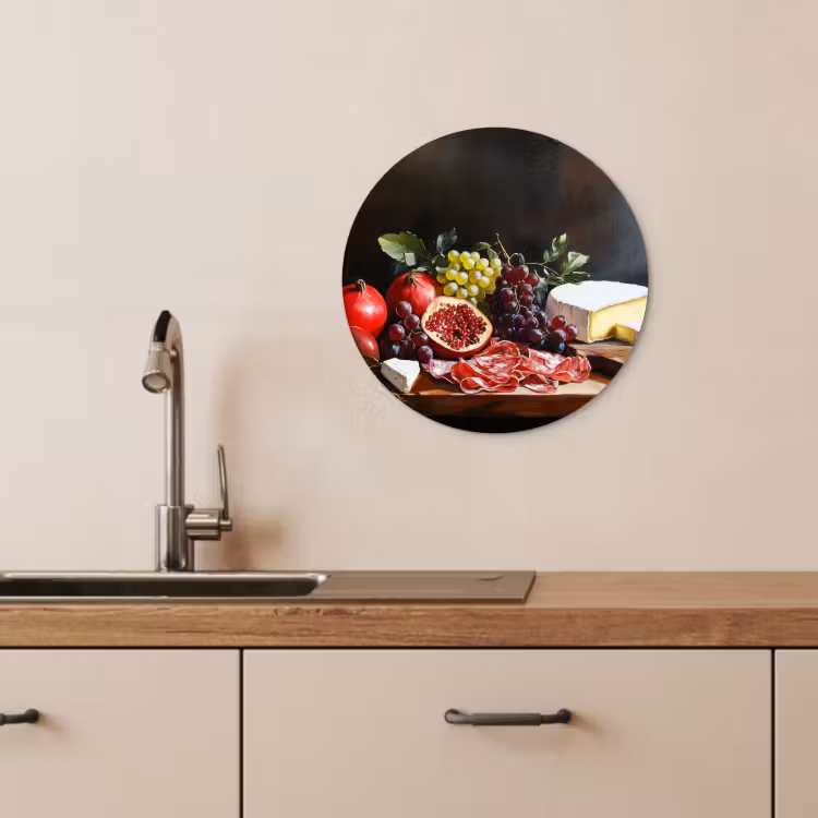 Muurcirkel - Borrelplank - Stilleven - Vintage — 4