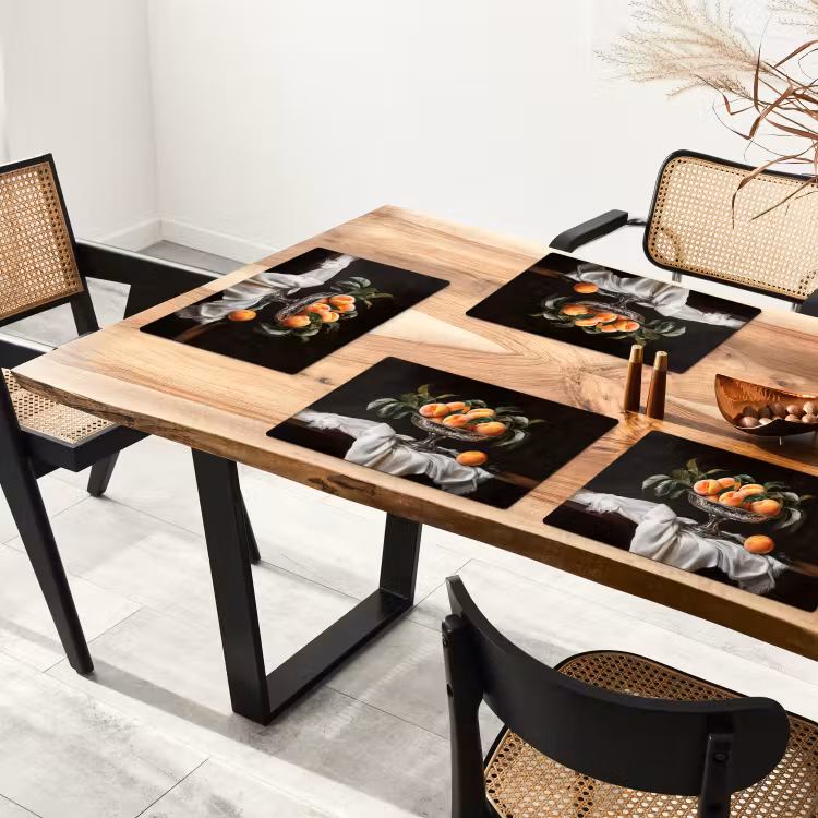 Placemat vinyl - Stilleven - Perziken - Vintage — 4