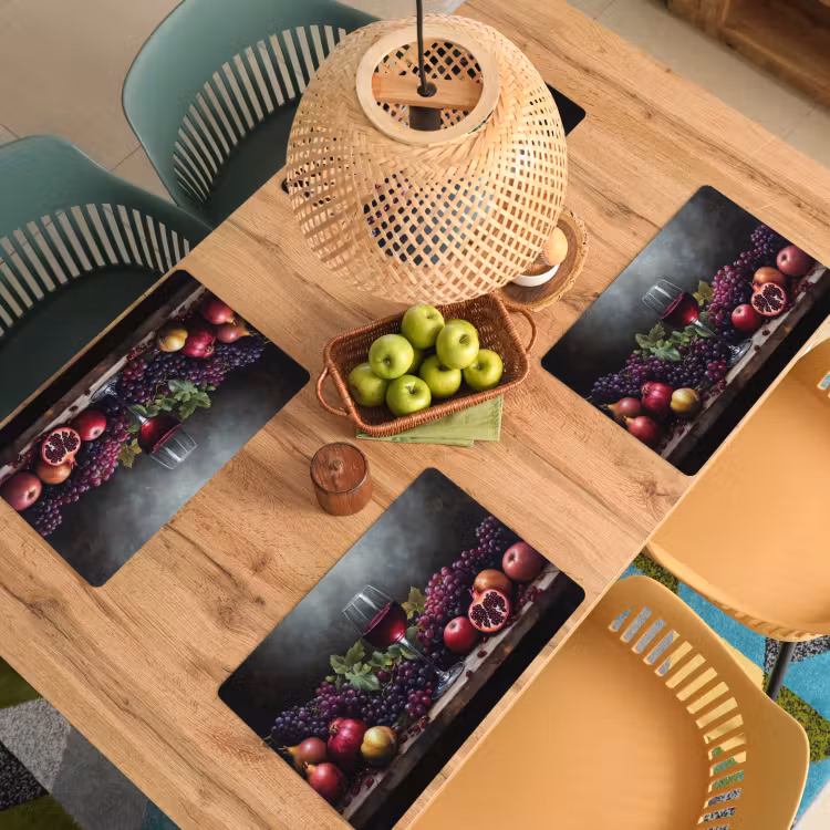 Placemat vinyl - Wijn - Fruit - Stilleven — 3
