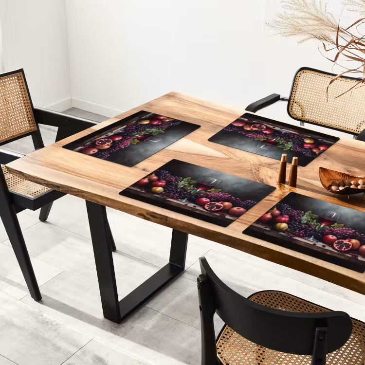 Placemat vinyl - Wijn - Fruit - Stilleven — 4