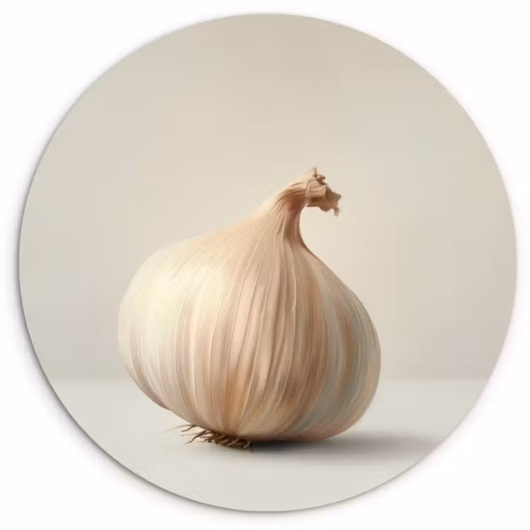 Muurcirkel - Knoflook - Natuurlijk - Beige — 2