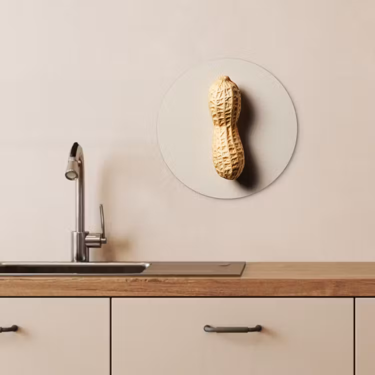 Muurcirkel - Pinda - Ruw - Beige — 2