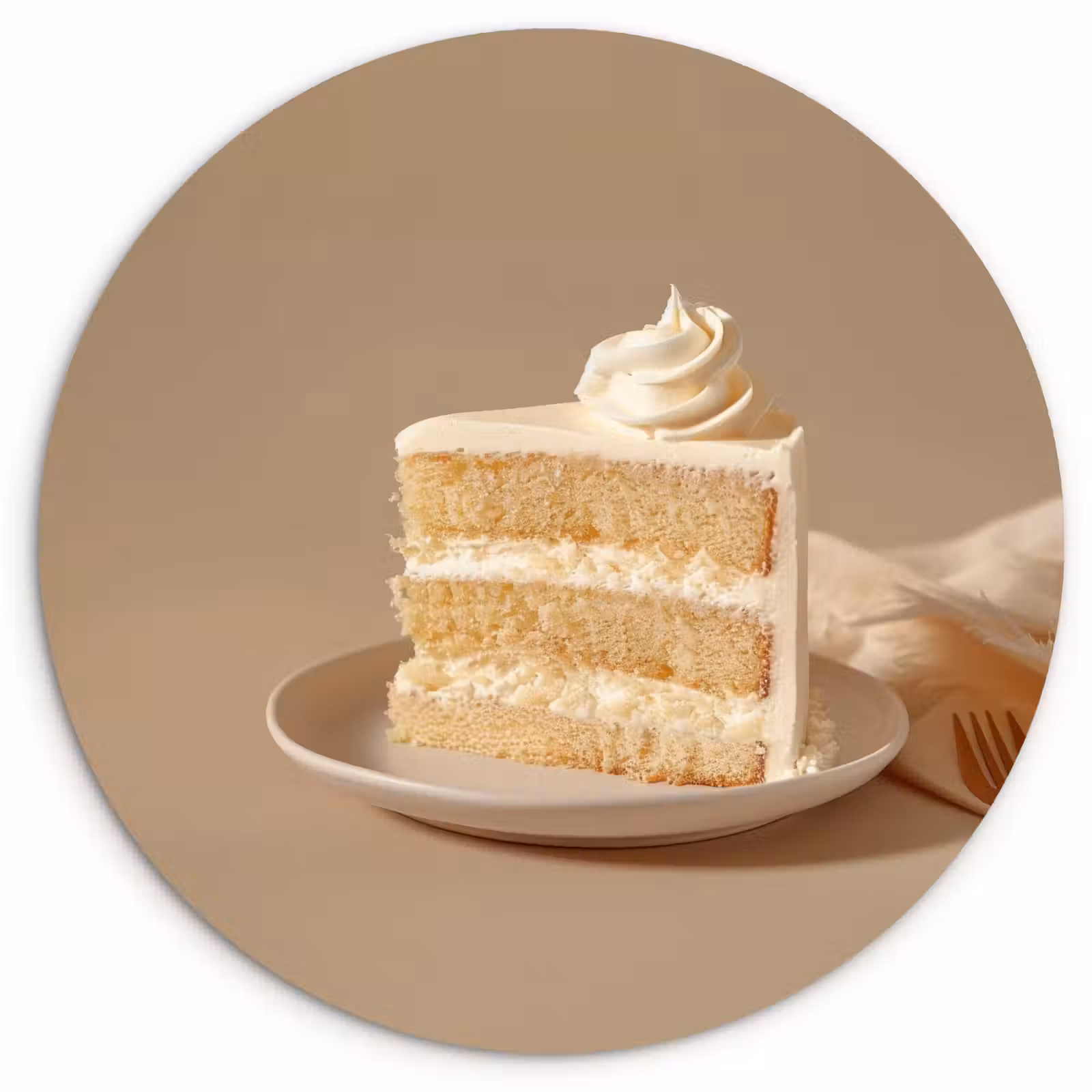 Muurcirkel - Vanilletaart - Cake - Romig — 1