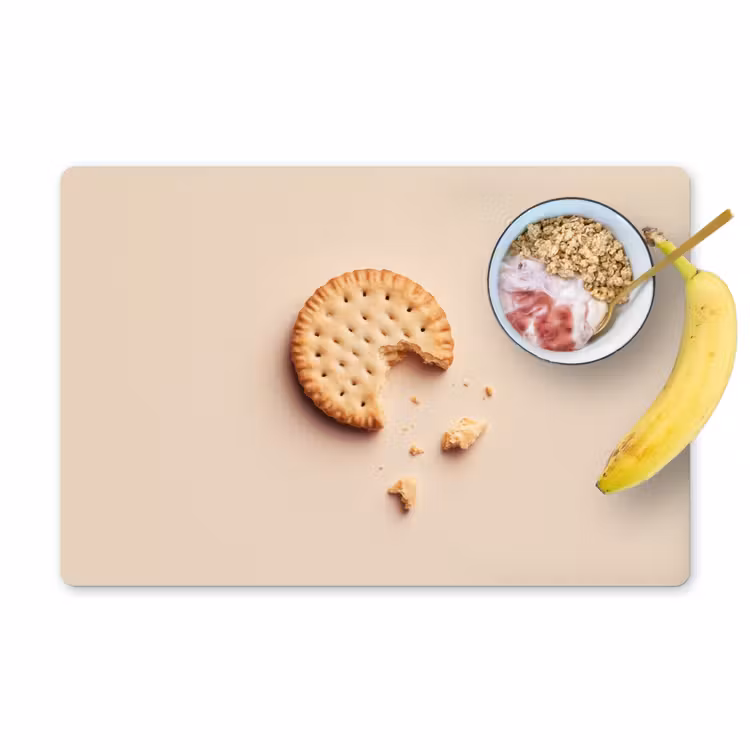 Placemat vinyl - Koekje - Kruimels - beige — 1