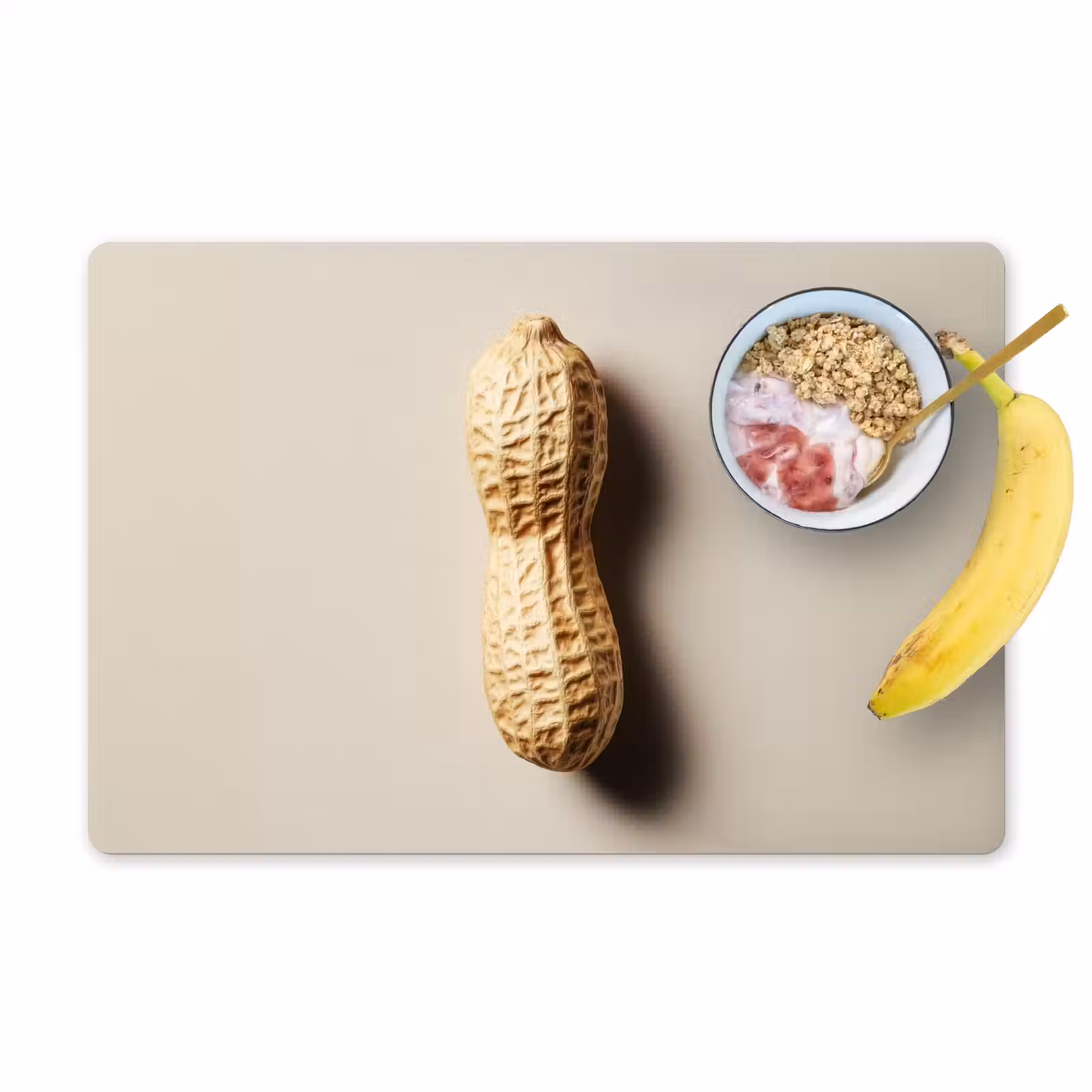 Placemat vinyl - Pinda - Ruw - Beige — 1