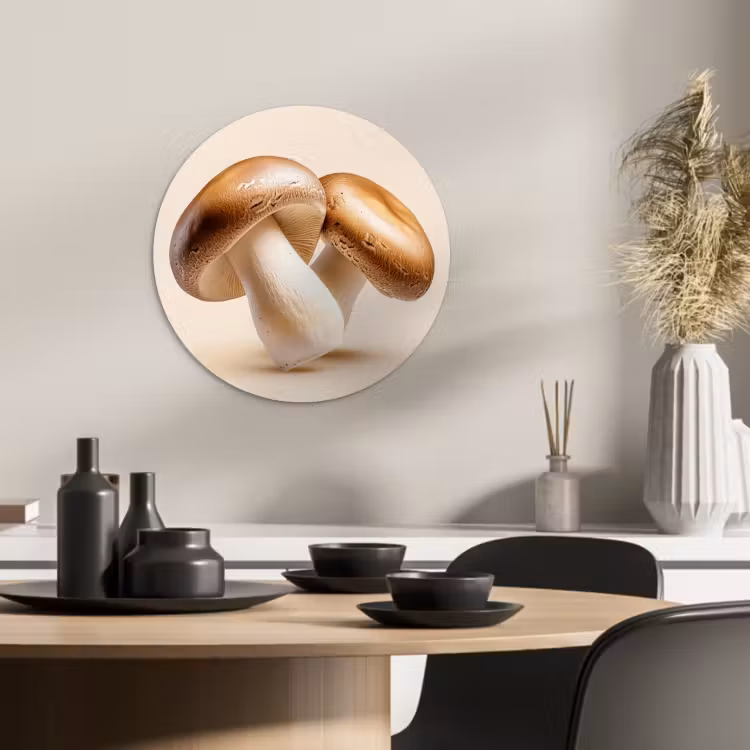 Muurcirkel - Champignons - Zacht - Beige — 3