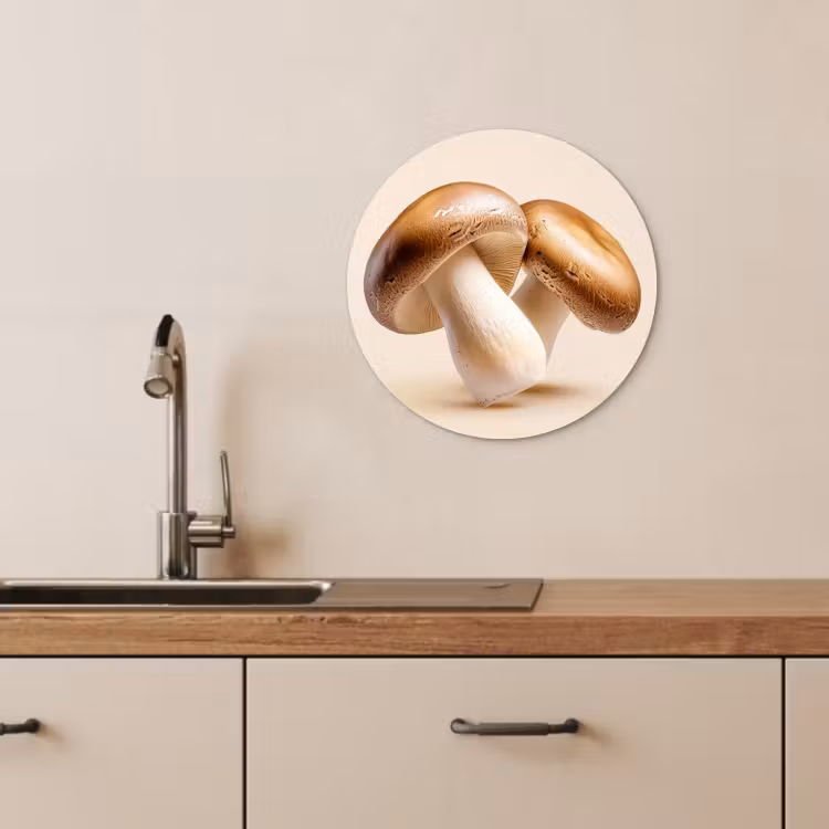 Muurcirkel - Champignons - Zacht - Beige — 4