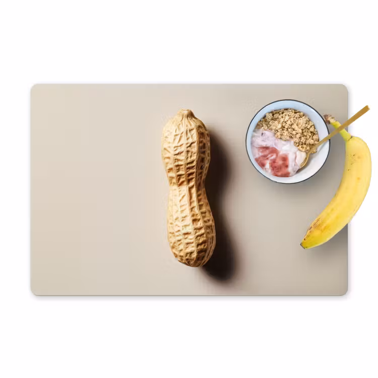 Placemat vinyl - Pinda - Ruw - Beige — 1