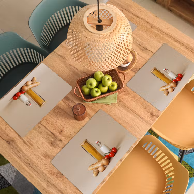 Placemat vinyl - Spaghetti - Melk - Tomaten - Eieren - Brood — 3