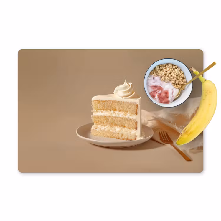 Placemat vinyl - Vanilletaart - Cake - Romig — 1