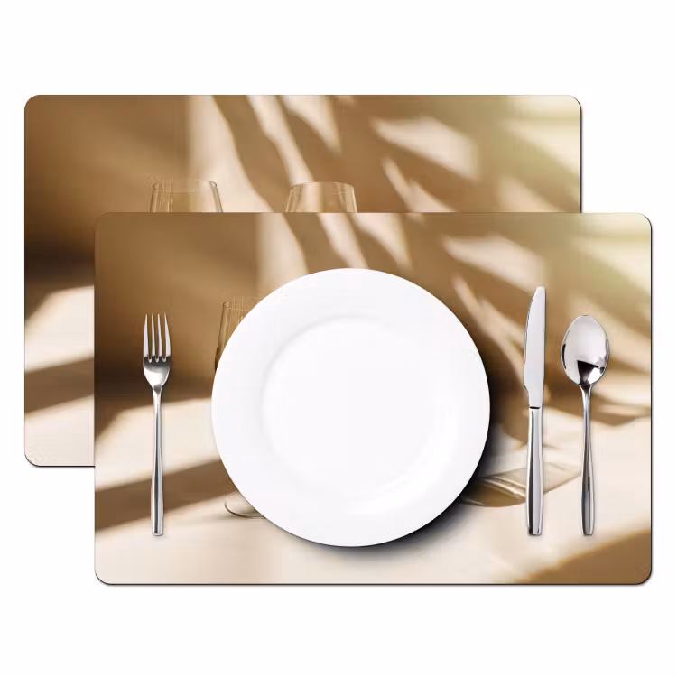 Placemat vinyl - Wijn - Wijnglazen - Wit — 2