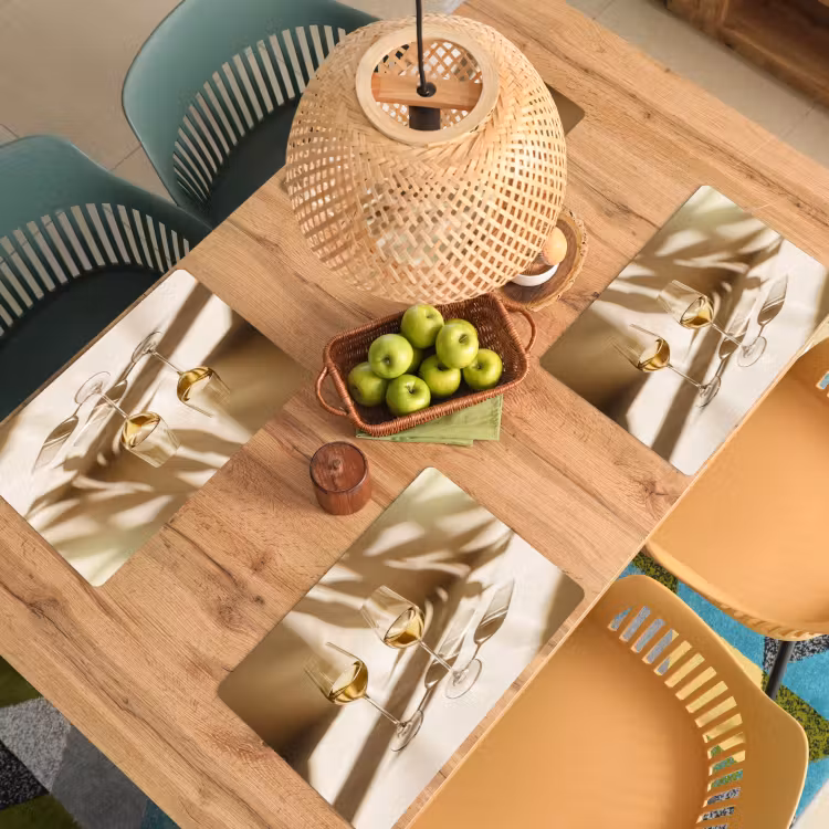 Placemat vinyl - Wijn - Wijnglazen - Wit — 3