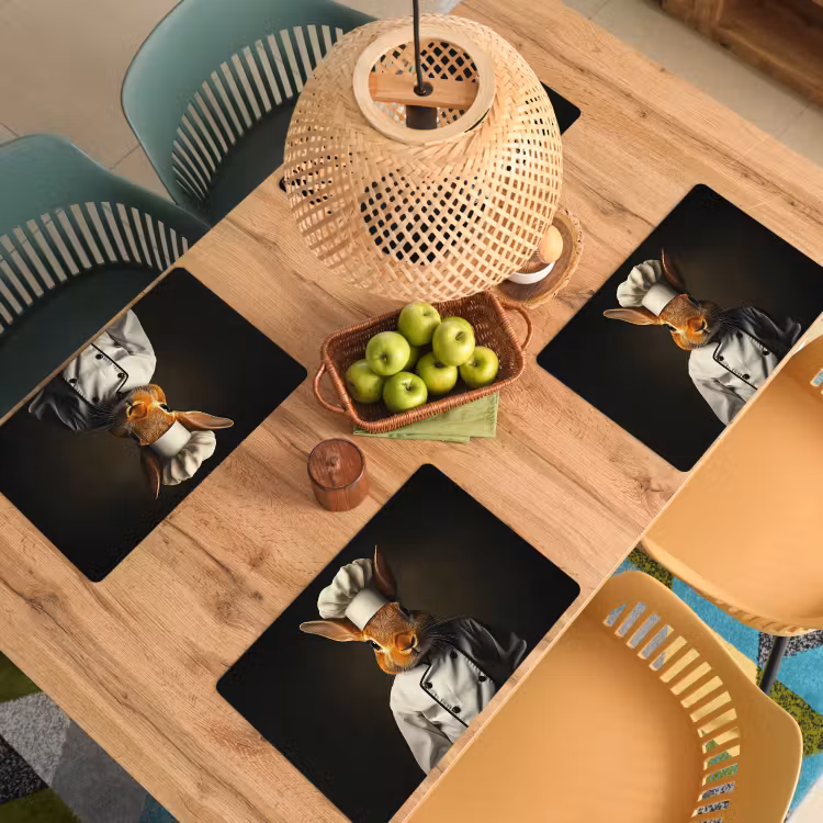 Placemat vinyl - Konijn - Kok - Dier — 3