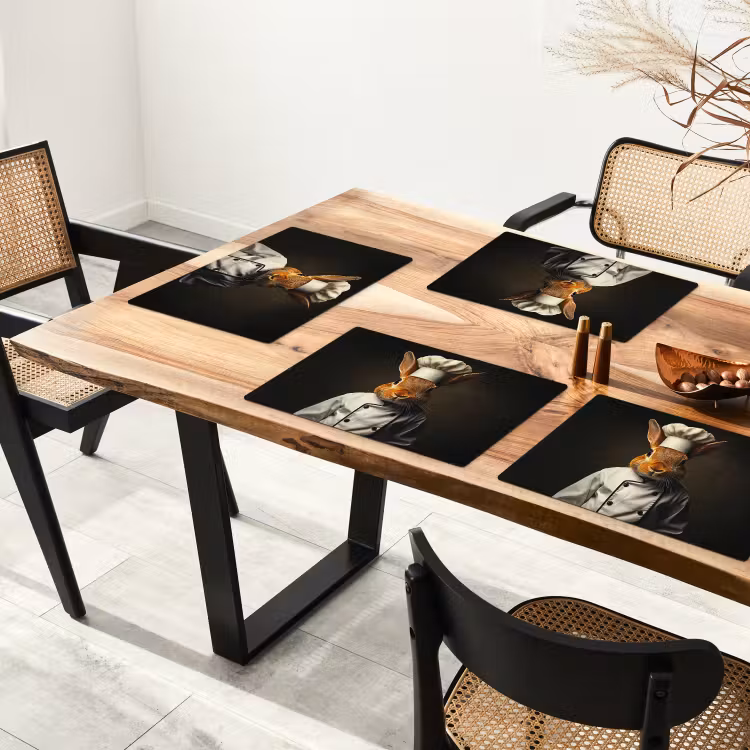 Placemat vinyl - Konijn - Kok - Dier — 4