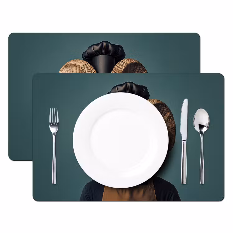 Placemat vinyl - Geit - Hoorns - Kokskleding — 2