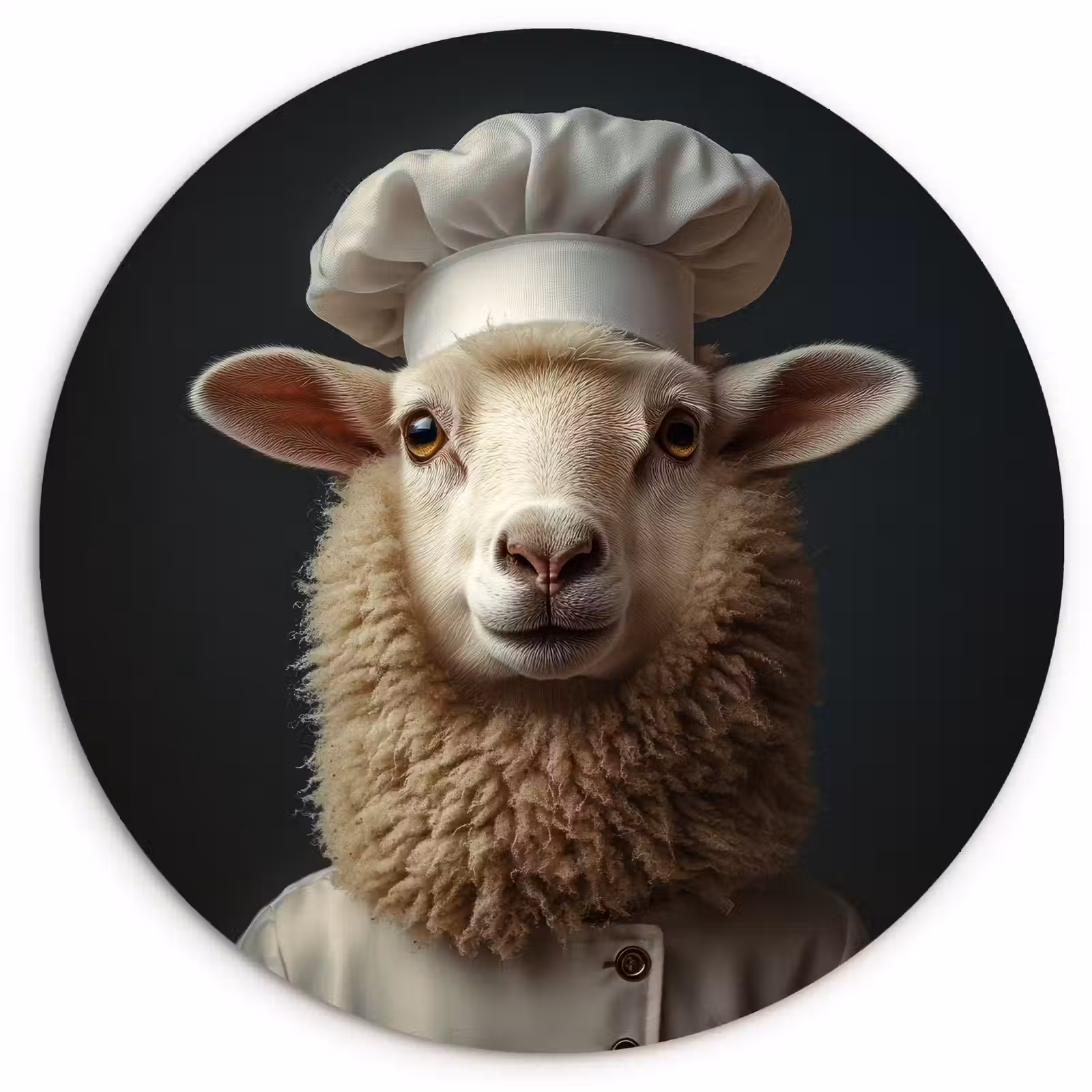Muurcirkel - Schaap - Wol - Kok — 1