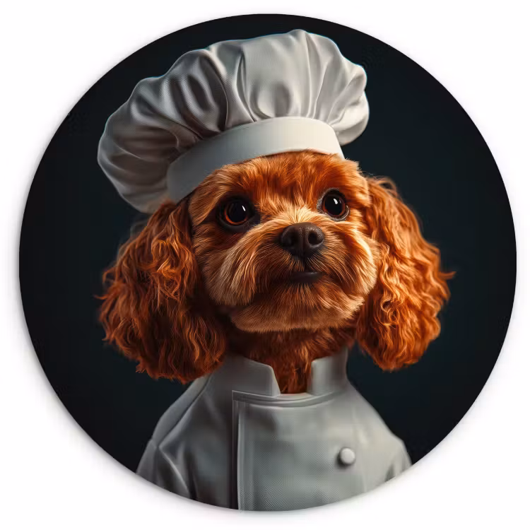 Muurcirkel - Bruin - Kok - Hondje — 1