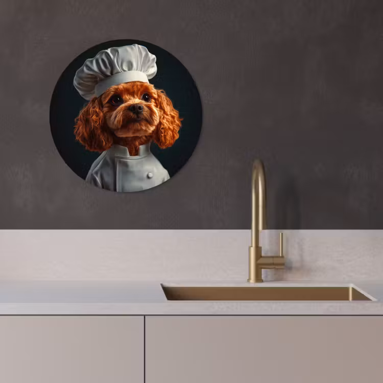 Muurcirkel - Bruin - Kok - Hondje — 4