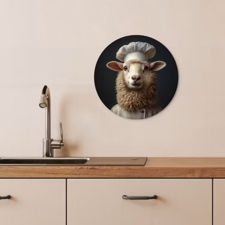 Muurcirkel - Schaap - Wol - Kok — 4