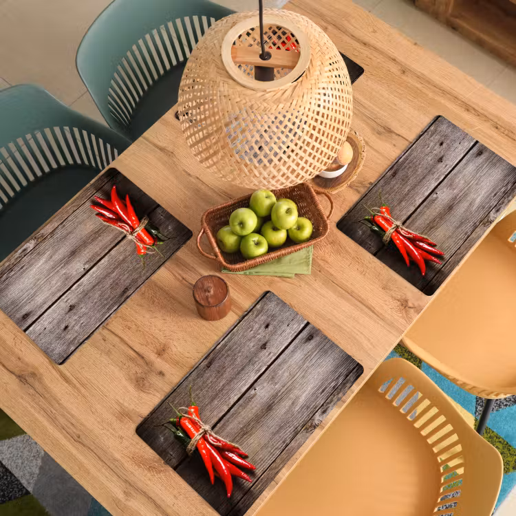 Placemat vinyl - Vurige Chili Knopen — 3