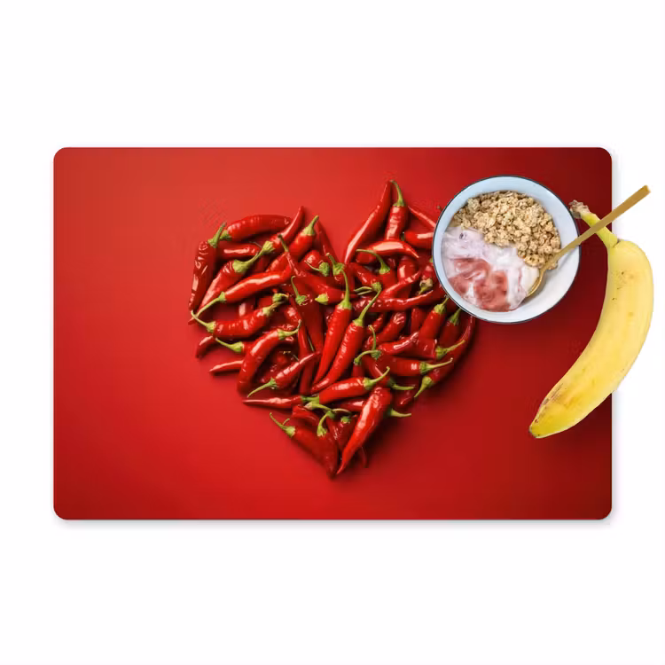 Placemat vinyl - Pepers - Rood - Hart — 1