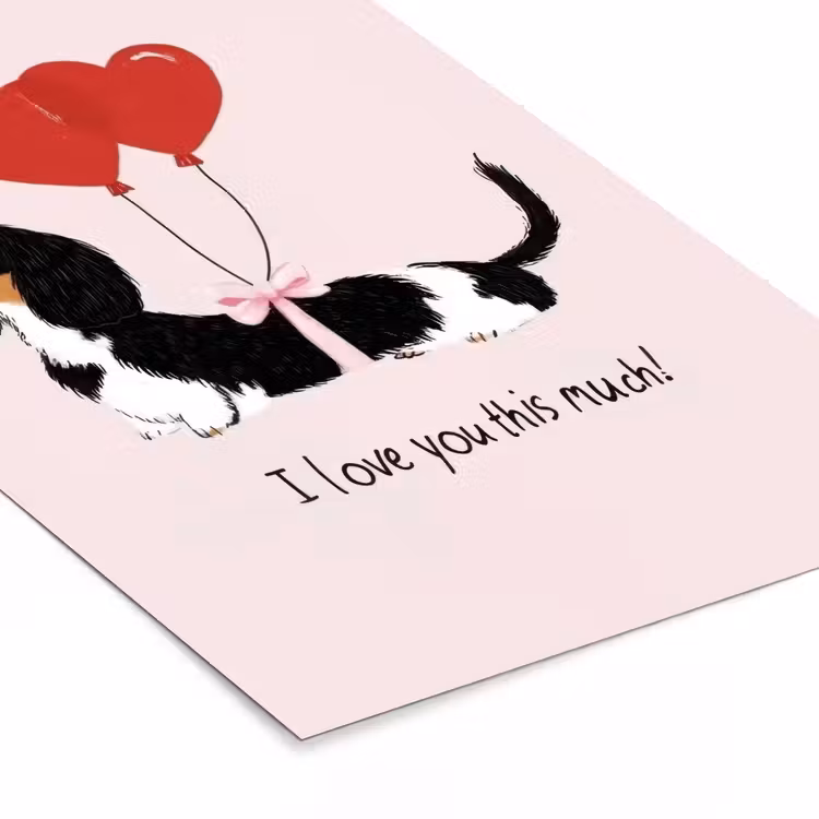 Poster met lijst - Hond - Teckel - Valentijn - Love — 7