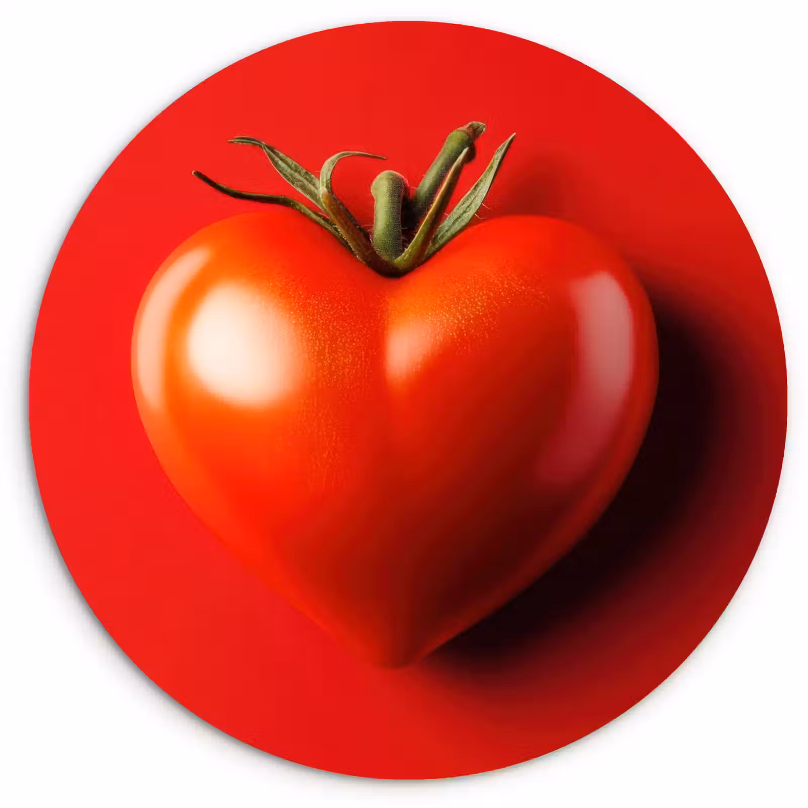 Muurcirkel - Tomaat - Rood - Hart — 1