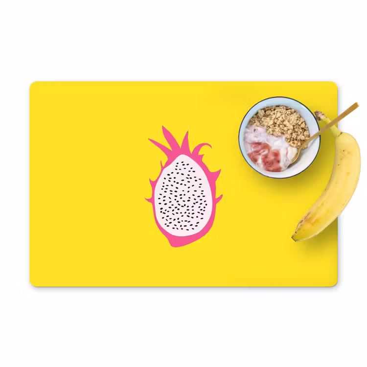 Placemat vinyl - Illustratie - Drakenvrucht - Kleurrijk — 1