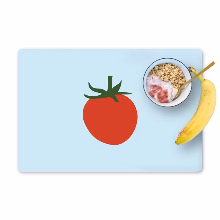 Placemat vinyl - Rood - Tomaat - Groente — 1