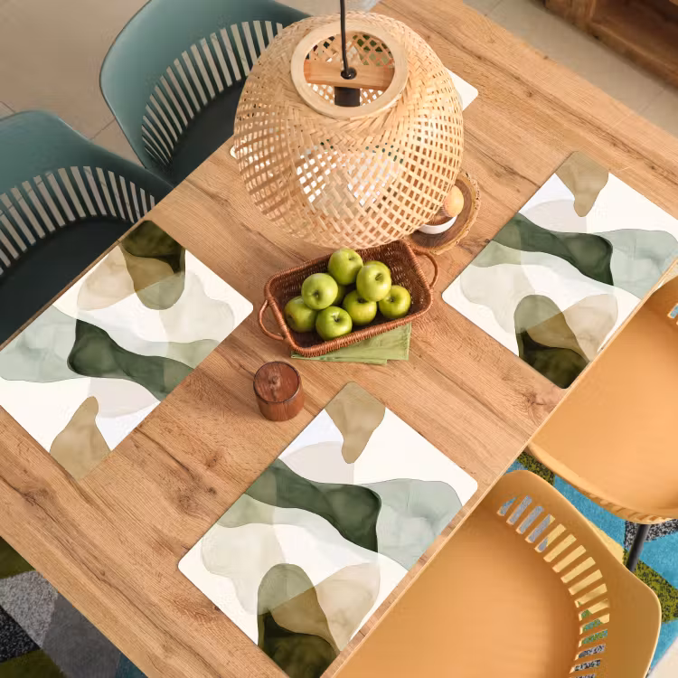 Placemat vinyl - Japandi - Abstract - Groen — 3