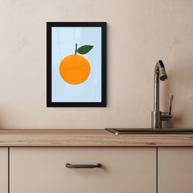 Poster met lijst - Fruit - Sinaasappel - Oranje — 3