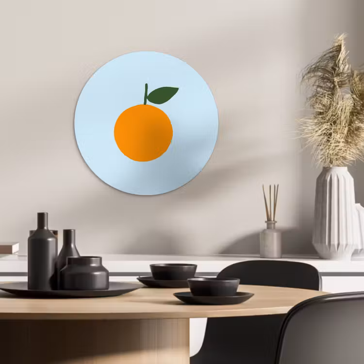 Muurcirkel - Fruit - Sinaasappel - Oranje — 2