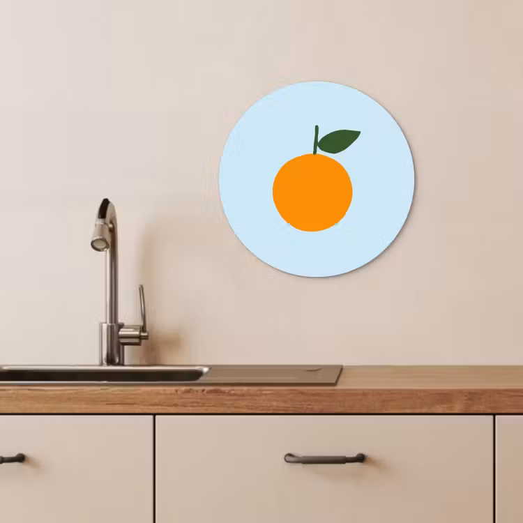 Muurcirkel - Fruit - Sinaasappel - Oranje — 3