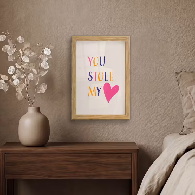 Poster met lijst - Hart - Valentijn - Tekst — 4