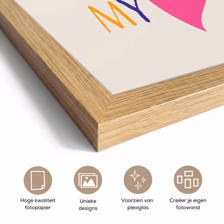 Poster met lijst - Hart - Valentijn - Tekst — 6