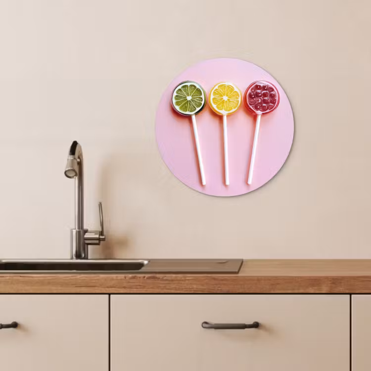 Muurcirkel - Lolly - Snoep - Citrus — 4