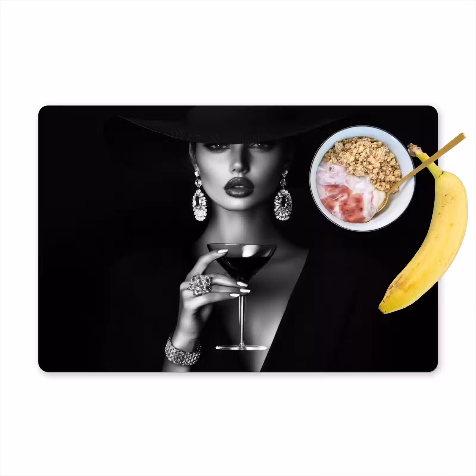 Placemat vinyl - Vrouw - Cocktail - Chic — 1