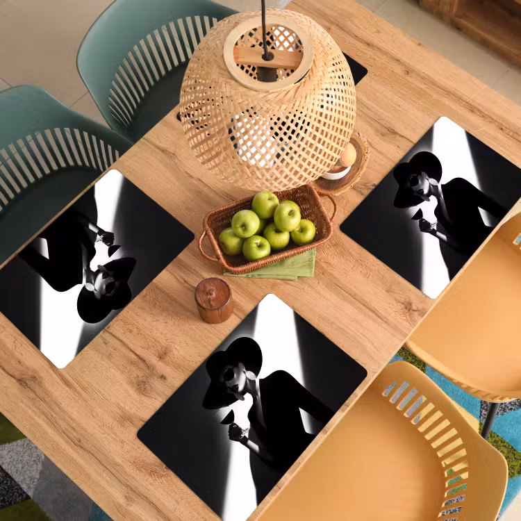 Placemat vinyl - Vrouw - Wijn - Chic — 3
