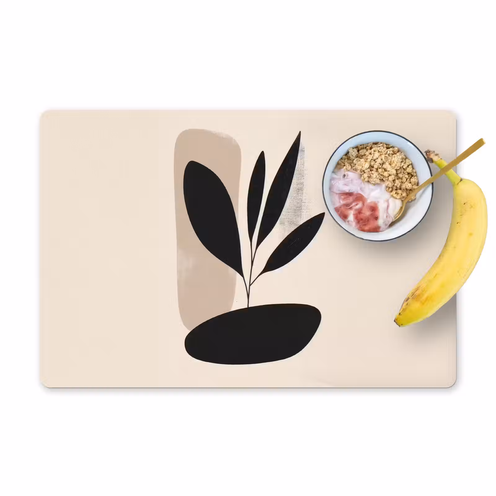 Placemat vinyl - Plant - Beige - Japandi — 1