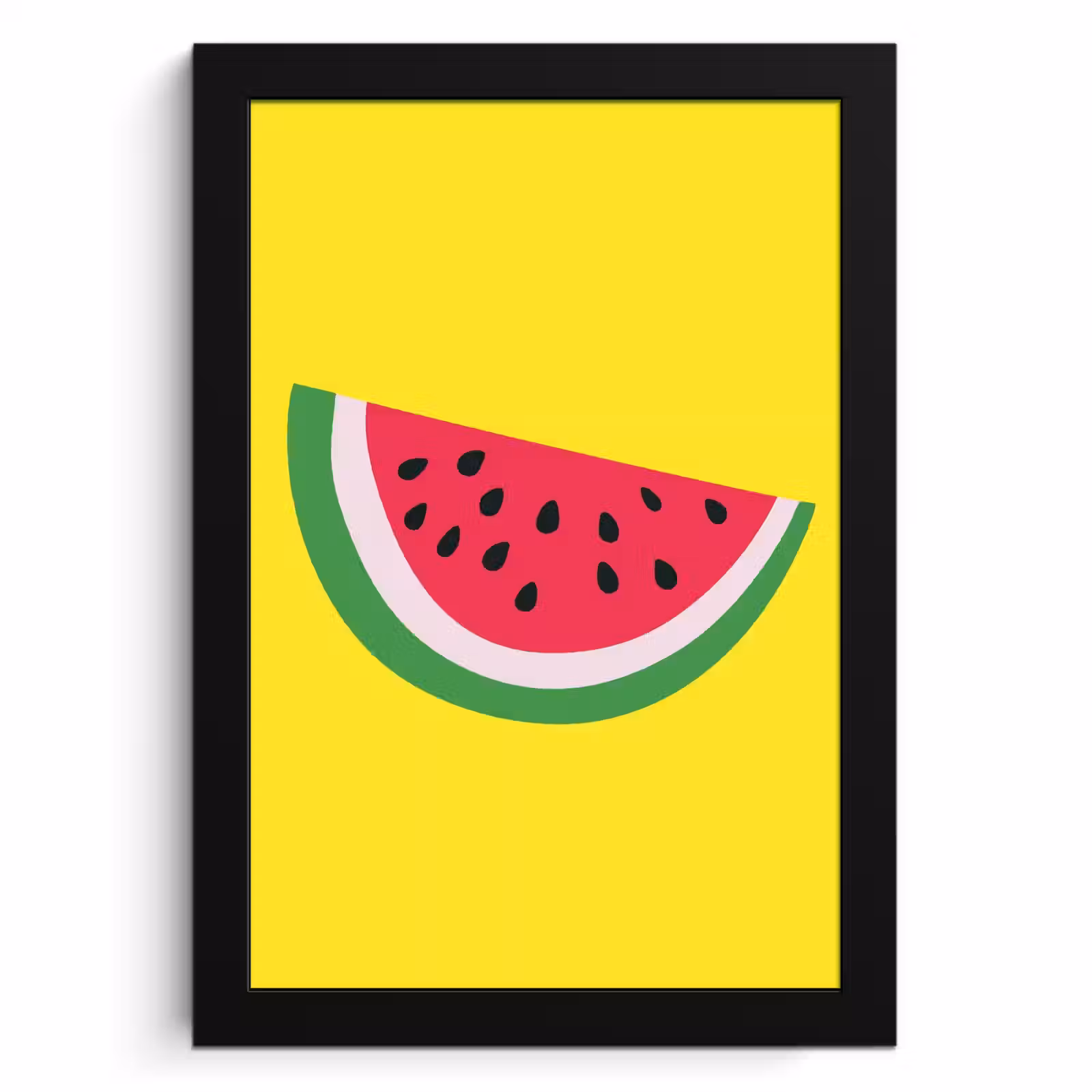 Poster met lijst - Fruit - Watermeloen - Geel — 1