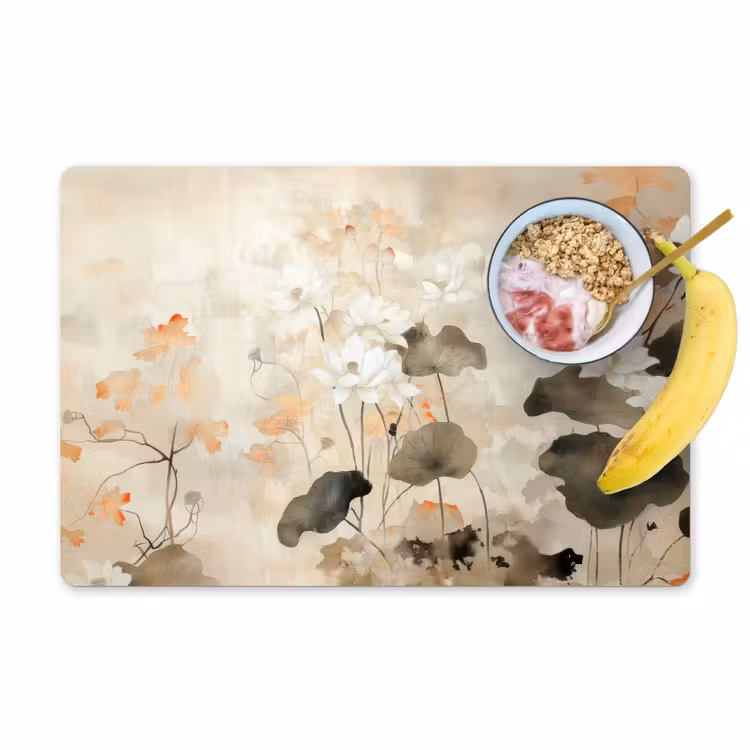 Placemat vinyl - Bloemen - Japandi - Wabi sabi — 1