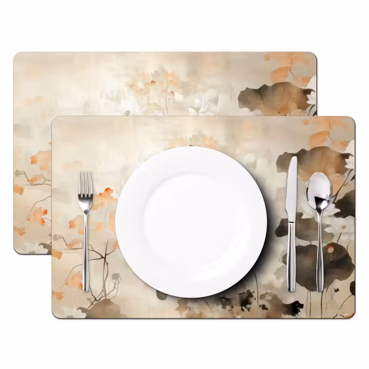 Placemat vinyl - Bloemen - Japandi - Wabi sabi — 2
