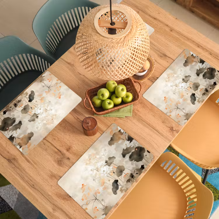 Placemat vinyl - Bloemen - Japandi - Wabi sabi — 3
