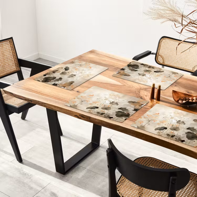 Placemat vinyl - Bloemen - Japandi - Wabi sabi — 4