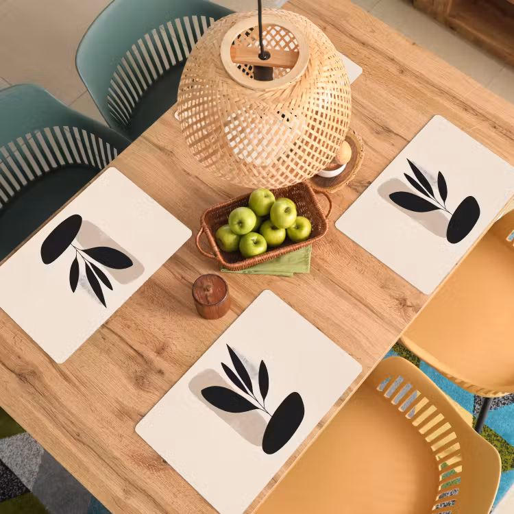 Placemat vinyl - Plant - Beige - Japandi — 3