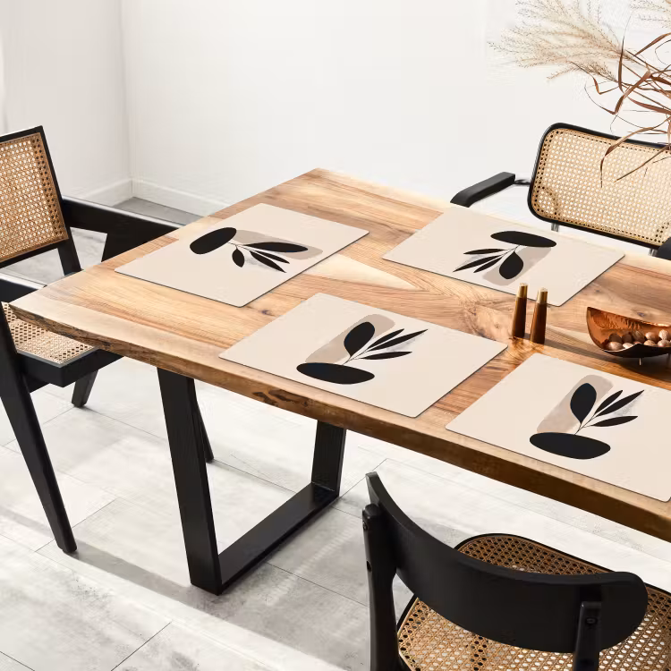 Placemat vinyl - Plant - Beige - Japandi — 4