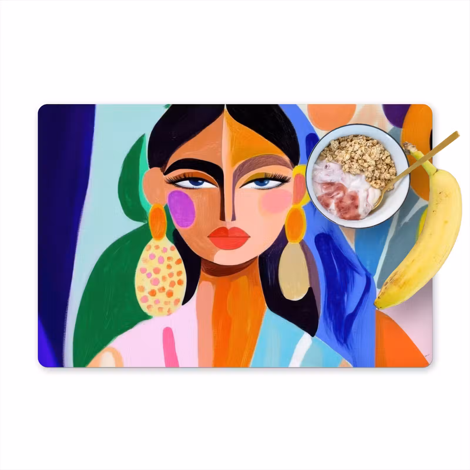 Placemat vinyl - Portret - Vrouw - Modern — 1